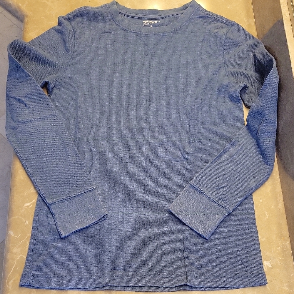Arizona Jean Company Blue Long Sleeve Thermal Shirt,  M